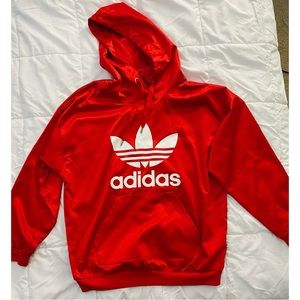 Adidas Satin Red Hoodie